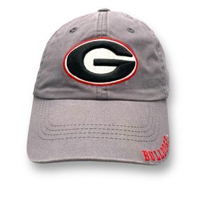 University of Georgia Bulldogs Adjustable Cap Slight Distressed look NCAA Gray